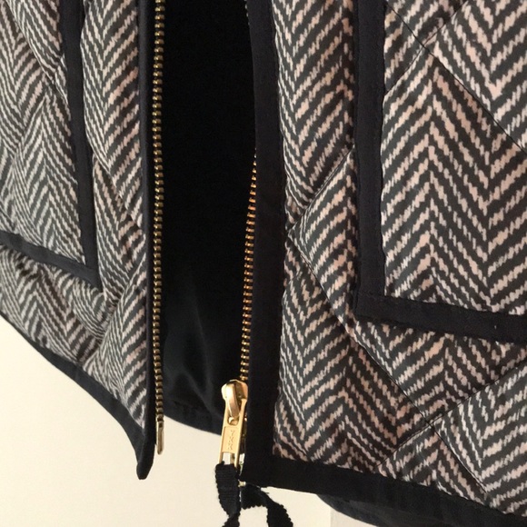 J.Crew Herringbone Puffer Vest, XS - Picture 3 of 5